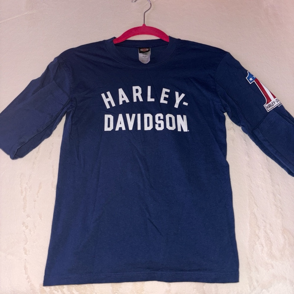 Harley-Davidson Navy Blue Long Sleeve Logo Shirt